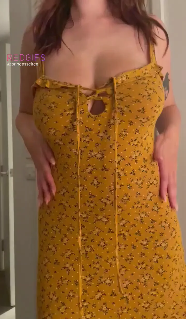 Let me (reveal) what's hiding under my dress