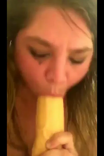 Watch Me Cry & Gag on This Massive Banana Cock 😭🍌💦