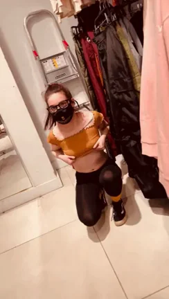 First time flashing in the mall ?