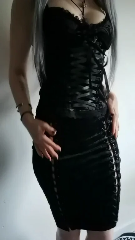 Teasing My Juicy Ass in Necro Nancy Corset Skirt 😈🔥 (F) (OC)