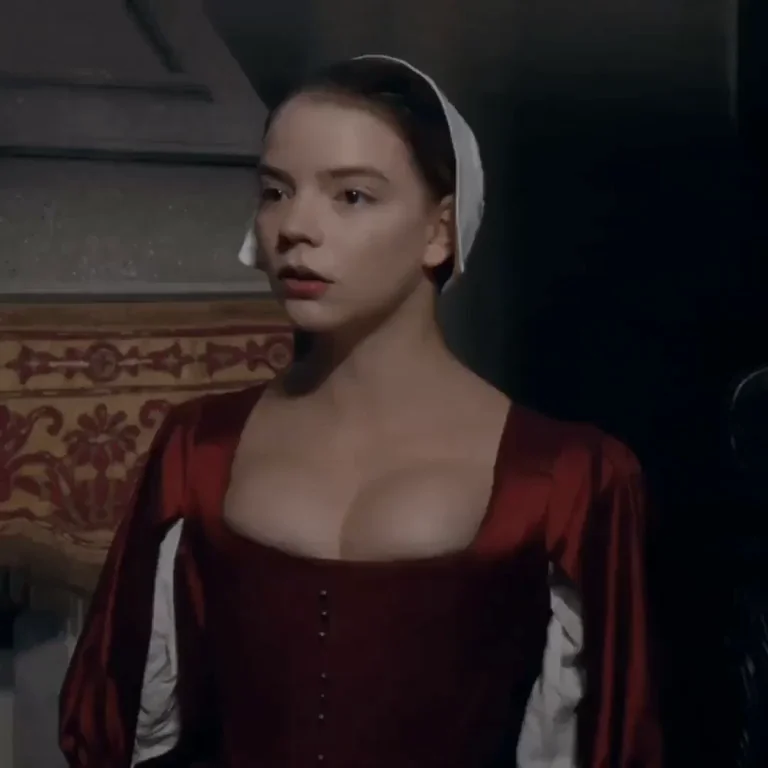 Anya Taylor-Joy's Renaissance Rack Bursting Out in Sultry Red Gown