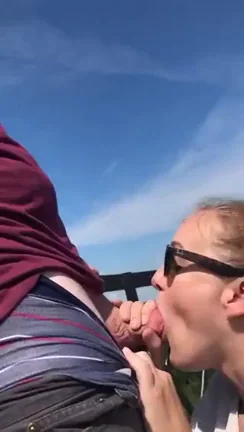 I’m sure the boats on the lake enjoyed what was happening on top of the lighthouse [f][m]