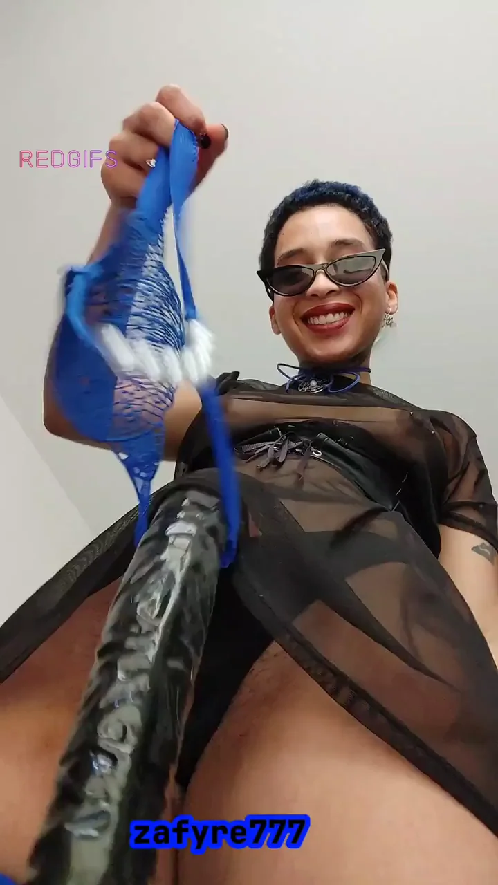 30 cm double doung + your sissy's panty! Tell me how much do you want my dick in you