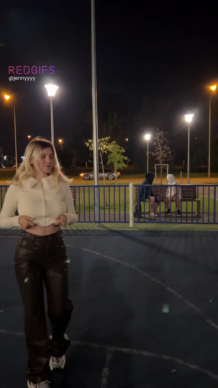 Blonde Babe Teases Topless in Public Park 🏞️🔥