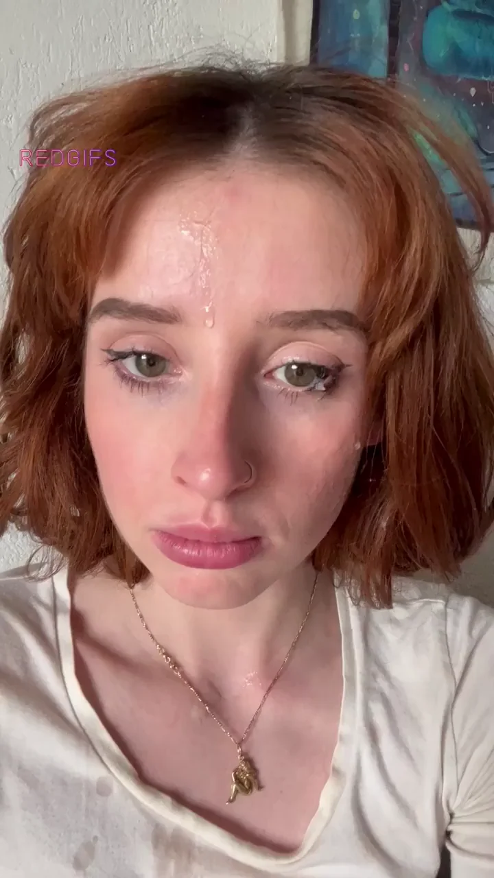 Redhead in a sticky situation…