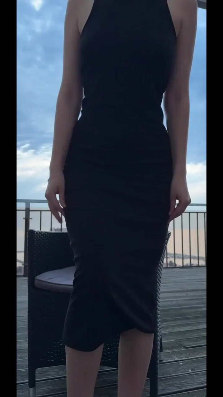 Exposing the Hidden Slut Under That Tight Black Dress