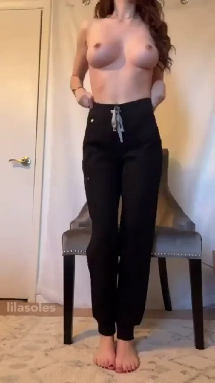 🔥 Naughty Nurse's Secret Thong Tease Under Scrub Pants 😈