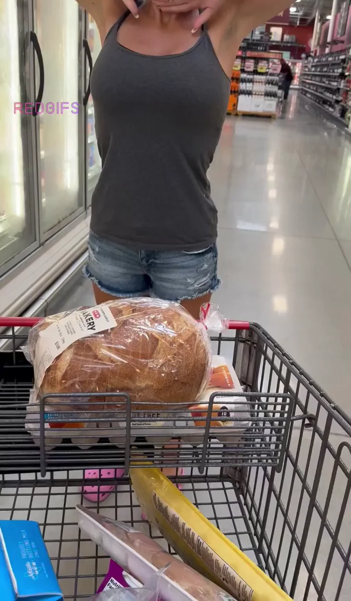 Pulling out the girls at the grocery store!