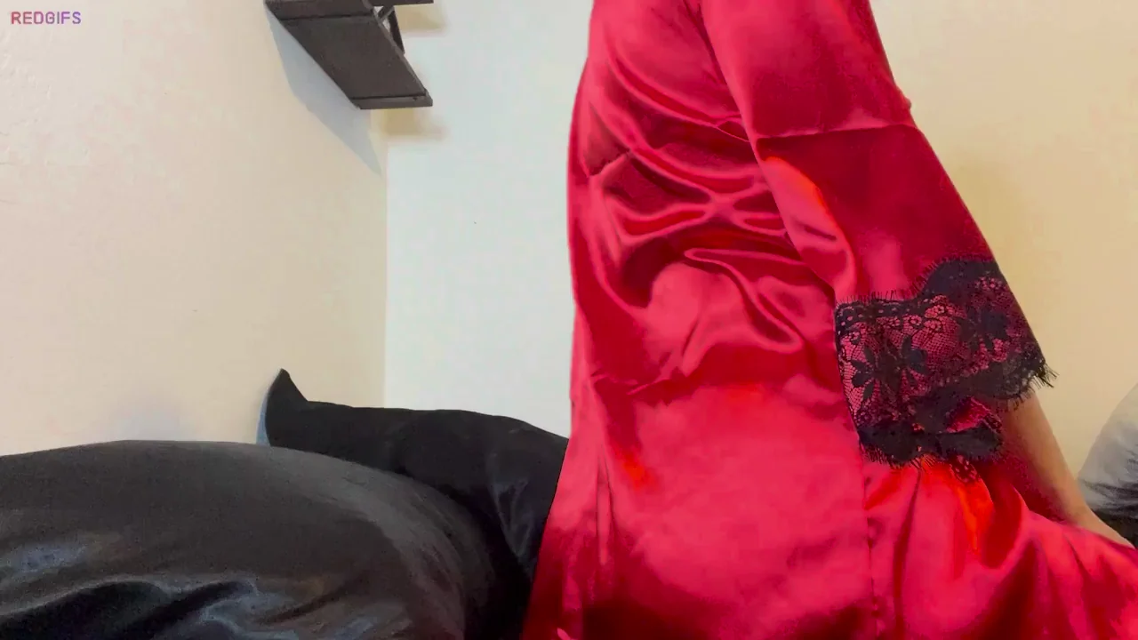 Daddy's Daughter's Slutty Friend Begs for Risky Creampie in Red Silk