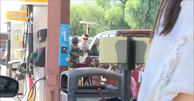 Slutty Striptease at the Gas Pump