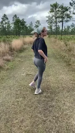Risky Jogger's Slutty Flash in the Woods