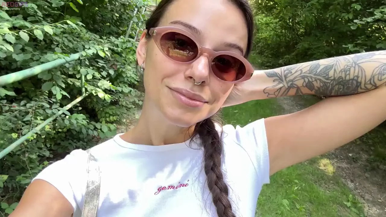 Squeezin' & Suckin' My Juicy Tits in the Wild 🌿🍈💦
