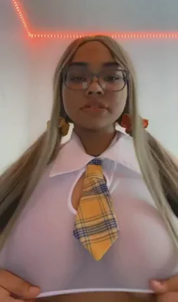 Blasian Schoolgirl's Massive Tits Need Tutoring 🍆📚💦