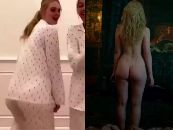 🔥 Elle Fanning's Juicy Fanny Tease & Nude Ass Show 💦