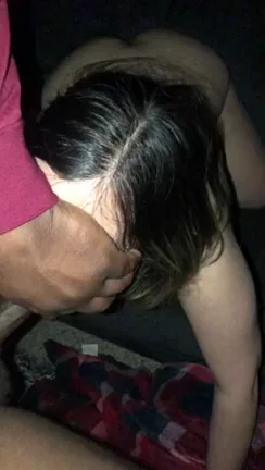 Hot Ebony Babe Gags Hard on Thick White Cock 😈🍆💦 [FM][OC]