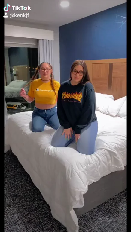 🔥 Glasses On or Off? Slutty Nerds Tease on Bed 😈