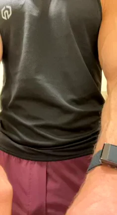 I come home after a workout looking like this. What do you do? [M]