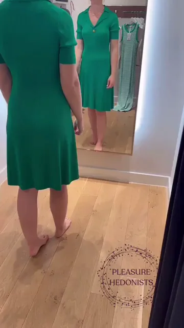 I left the fitting room door open