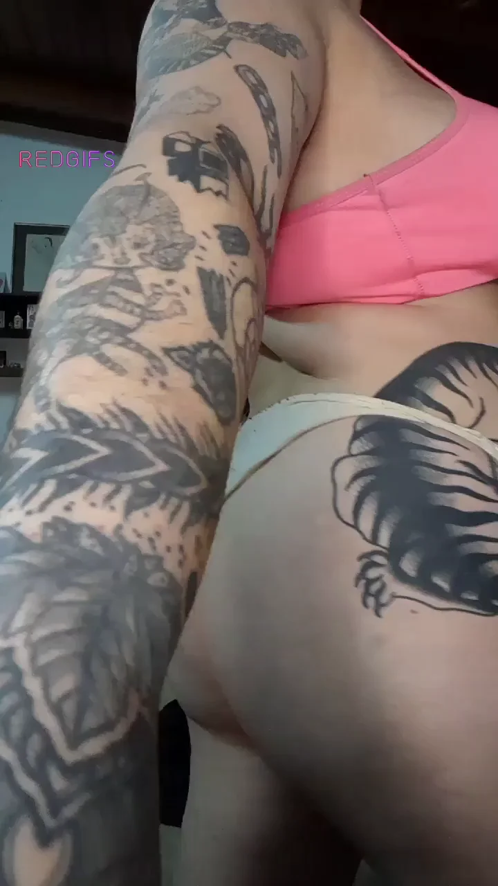 Tattooed Hottie Teases: Ride My Tight Pussy on Your Cock? 🍆💦