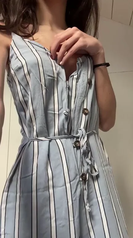 Weekend Fuck Invite: Slutty Dress Tease with Perky Tits 😈🍆