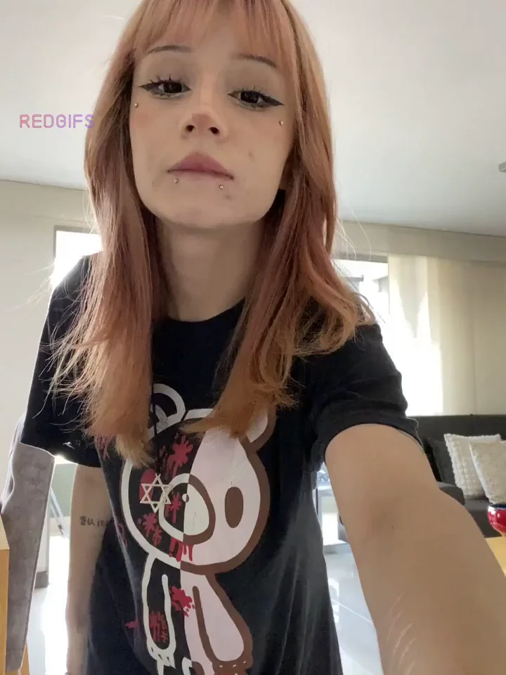 XS Tee Gift on My 18th Bday Barely Covers My Slutty Ass 😈🍑