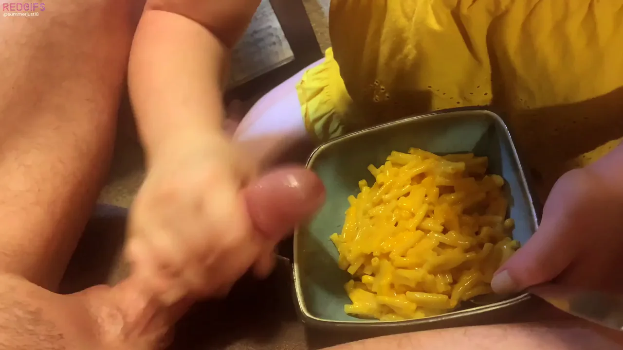 Sticky Cum Feast in a Bowl 😋💦