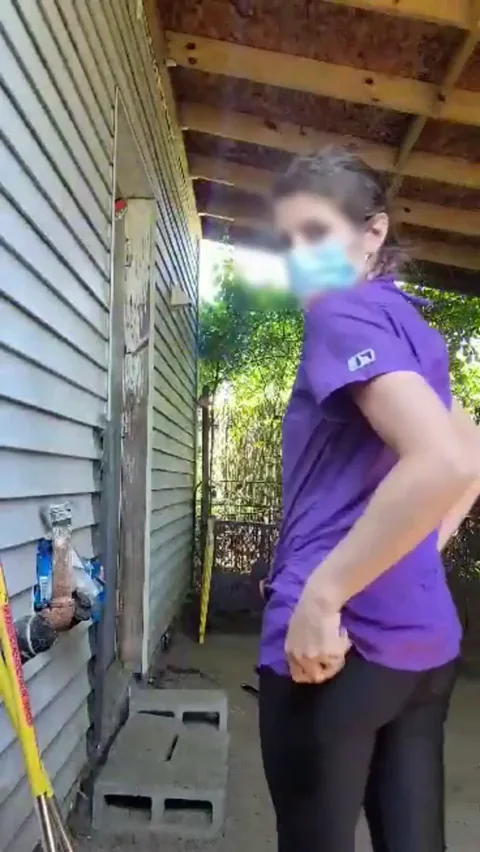 Neighbor Caught Me Flashing My Juicy Ass 🍑😈