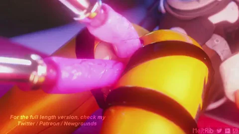 Tracer squirting by dildo machine. Made by meltrib