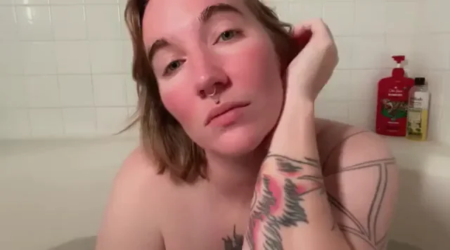 Would you rather join me in a bath or shower? [TITTY DROP]
