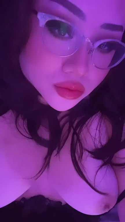 Asian Glasses Slut Teases Her Massive Tits: Wanna Feel?