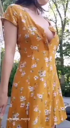 Lovely Dress Tease: Tits Out & Ass Flash 🍑👗💦