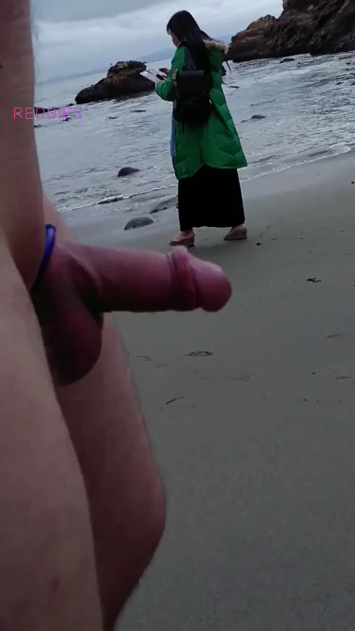Nude Dude's CFNM Beach Stroll with Fully Clothed Hottie 🏖️🍆😈