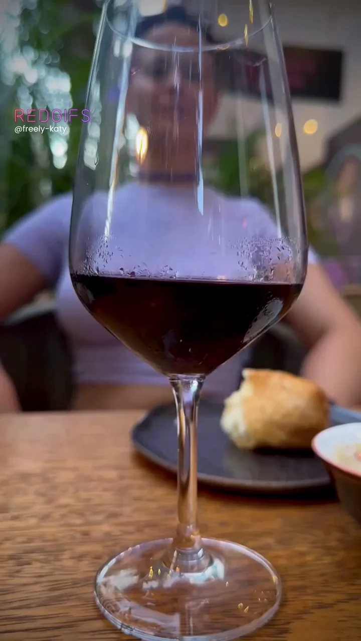 A refreshing wine and a thin top makes for a fantastic evening.