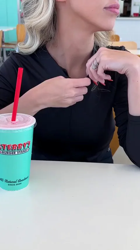Tits out at my favorite burger spot