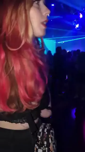🔥 Redhead Slut Whips Out Massive Titties in Packed Club Anywhere! 😈