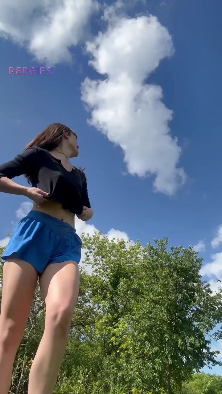 Free the Tiny Tits! 😍🔥 AA Cup Slut Teases Outdoors