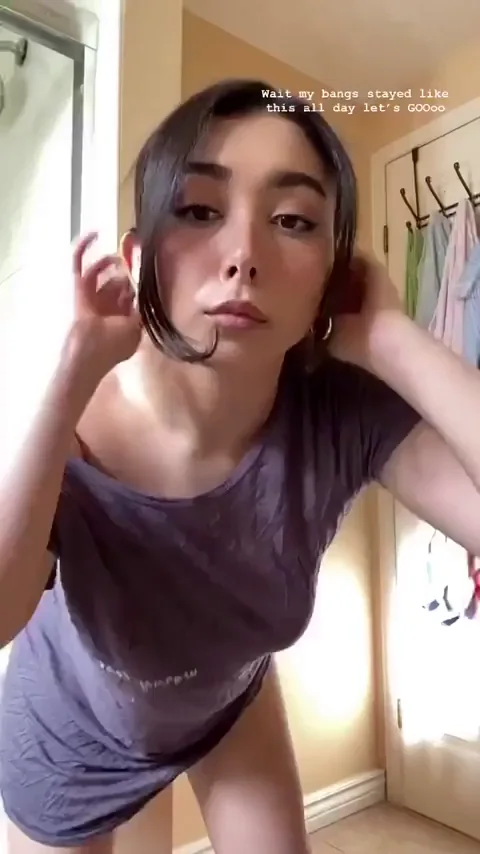 No Bra Slut Vibes at Home 😈🍒
