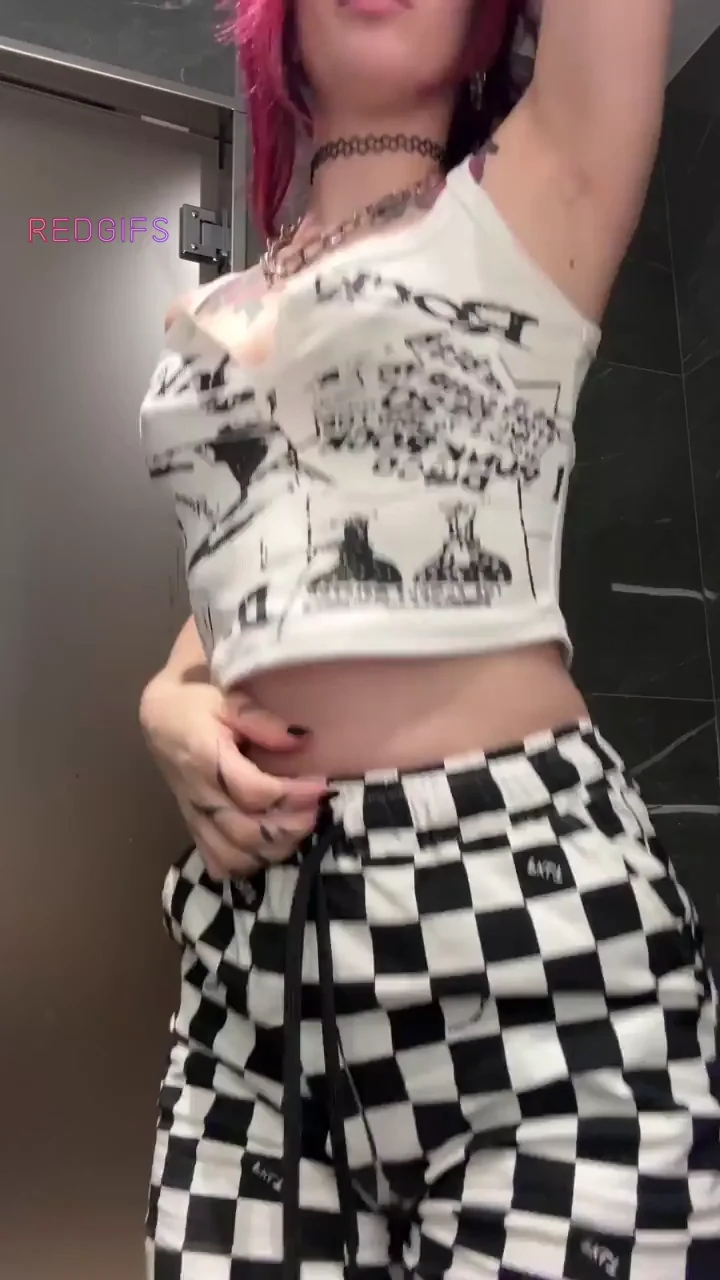 Small Titties Bounce Hard! Pink-Haired Slut's Naughty Reveal 💖🍈🍈