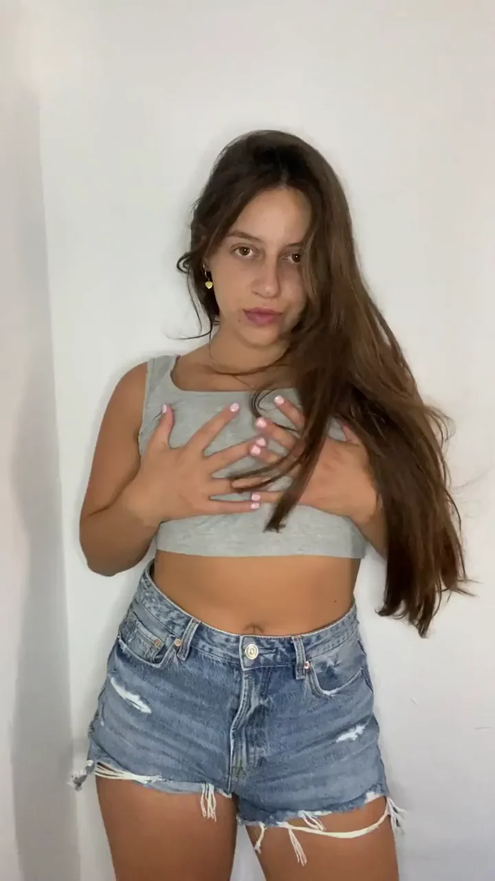 Petite Tease Drops the Bra: Tiny Tits Begging for Your Love
