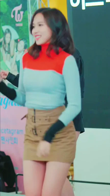 🔥 TWICE Mina's Thicc Ass Tease in Tight Skirt 😍💦