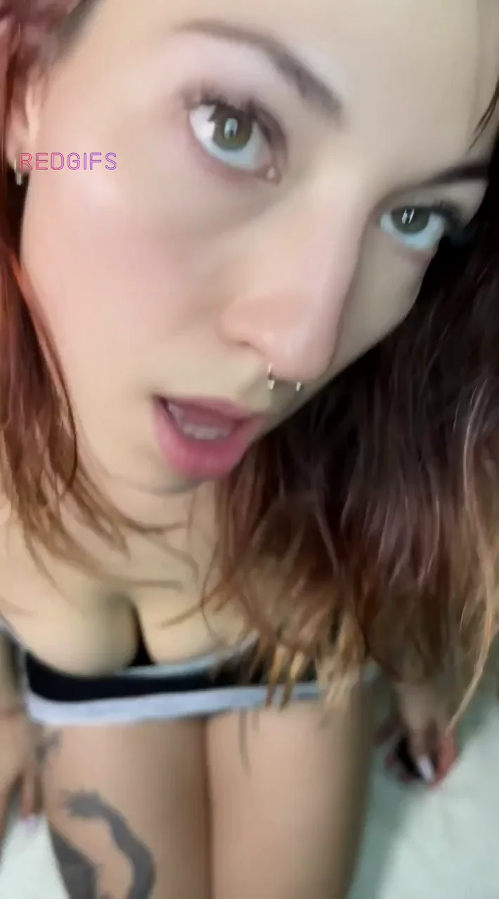 Morning Wood or Steamy Shower? Tattooed Redhead's Slutty Tease