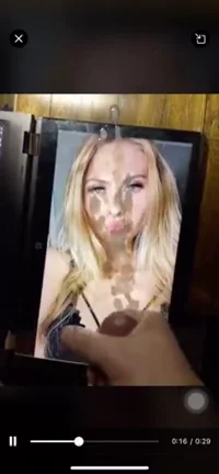 Blonde Cumslut Ava's Face Drenched in Tributes, Chasing 100 Loads!