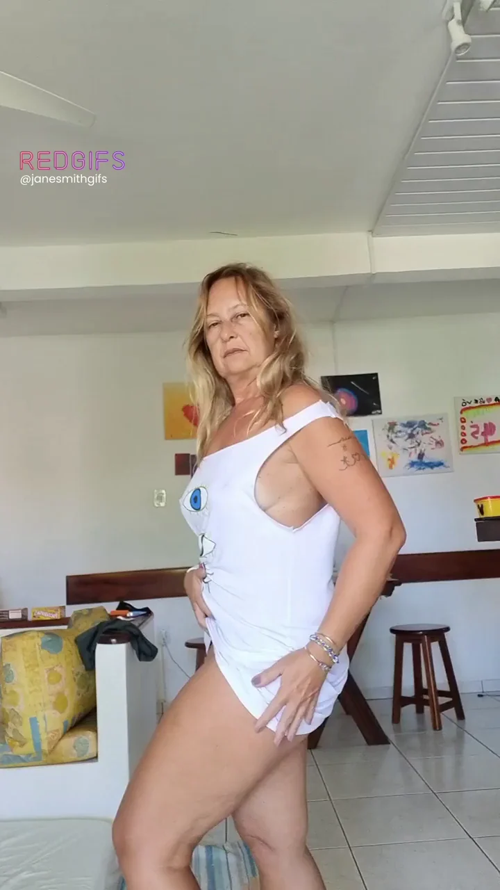 52yo Cheating Wife Jane Smith Teases in White Romper & Thong Slutwear 😈👙