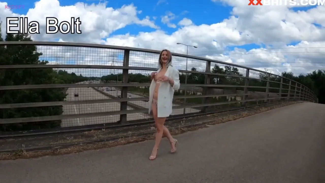 Public Cumshot on a Highway Bridge
