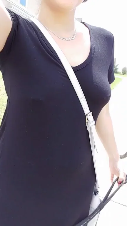 Public Slut Gets Soaked & Hard in Tight Dress 😈💦