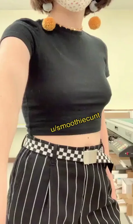 Boss Walked In 10 Secs After I Flashed My Tits! 😱🍒