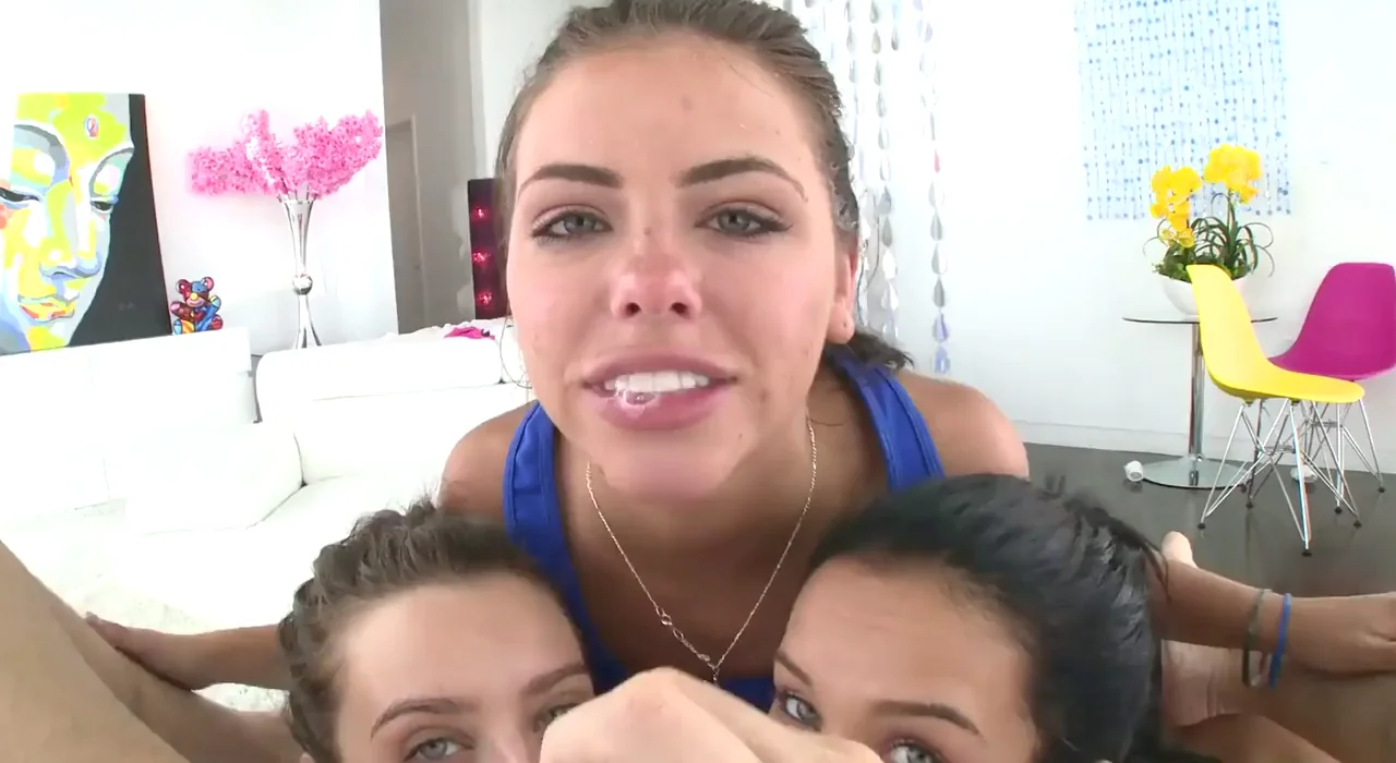 🍆 Lana, Adriana & Megan's Triple Slutty BJ Sandwich 💦