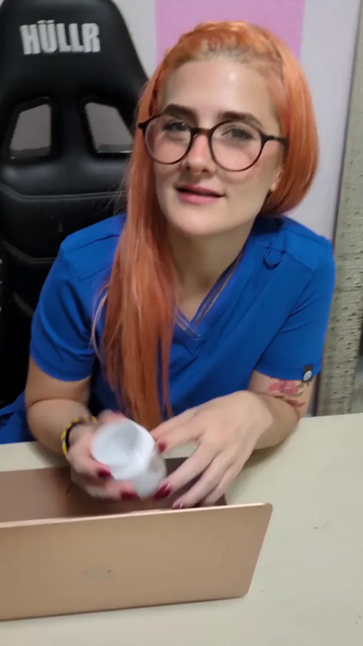 Fertility Nurse's Sloppy Cock Worship & Cum Blast