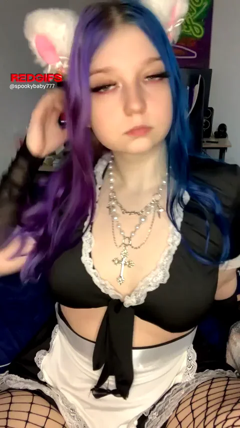 naughty kitten maiddd, uwu