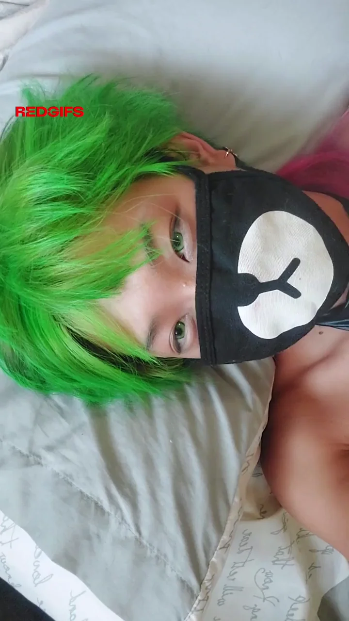 Neon Green Hair Slut's Pumped Pussy Squirt Symphony? 🎤💦🌿